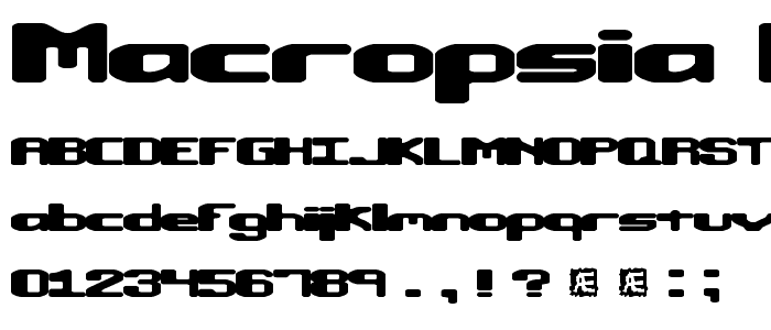 Macropsia BRK font